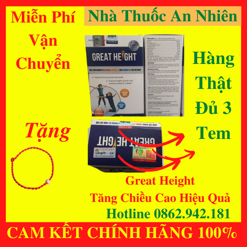 [Chính Hãng] Viên Uống Great Height Giúp Tăng Trưởng Chiều Cao Cho Trẻ - AN001