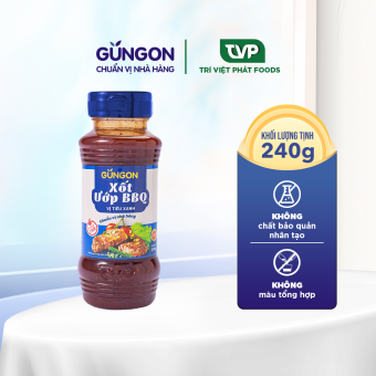Xốt ướp BBQ vị tiêu xanh Gungon dùng ướp thịt bò, gà, heo chấm trực tiếp 240g
