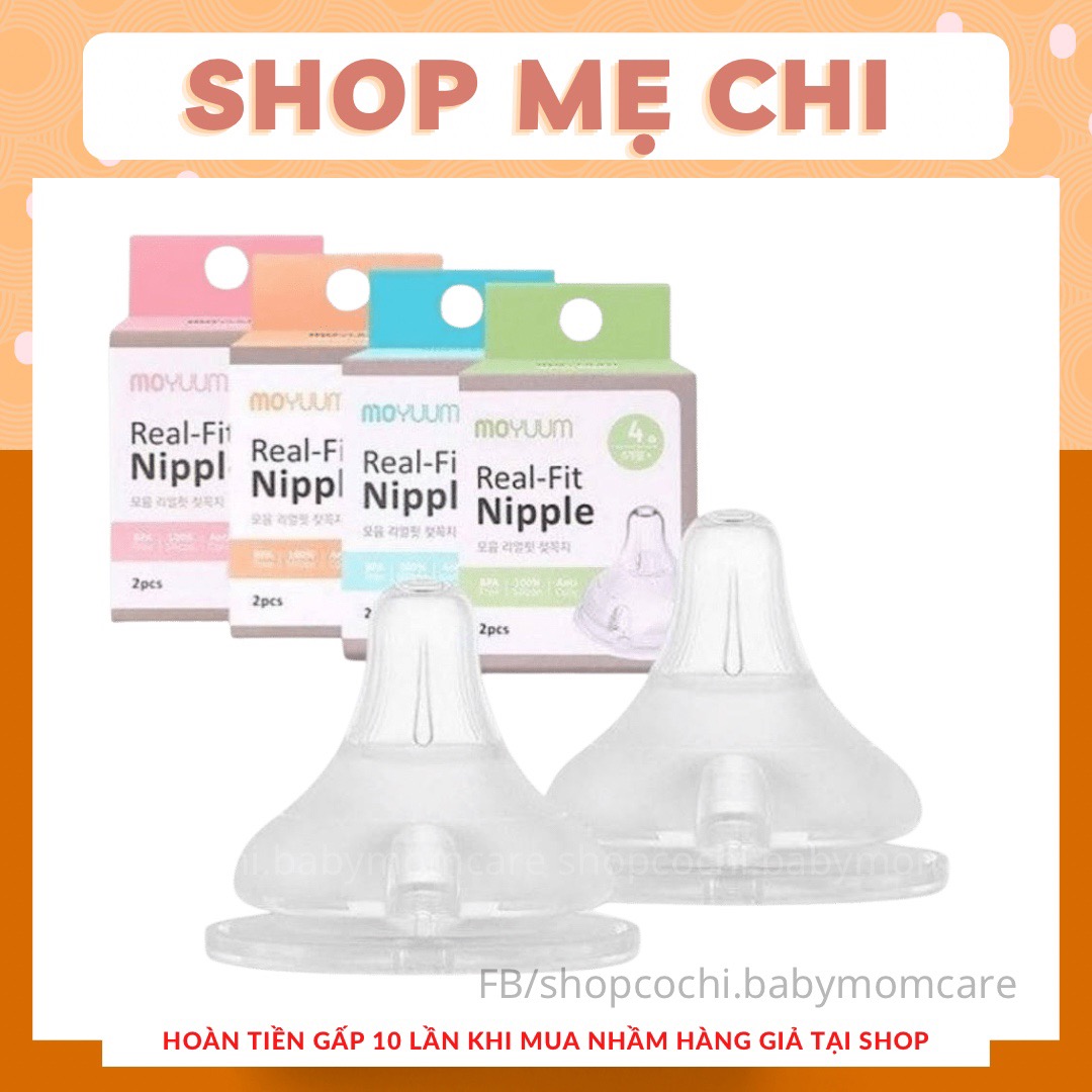 Núm Ti Bình Sữa Moyuum chính hãng siêu mềm nội địa hàn