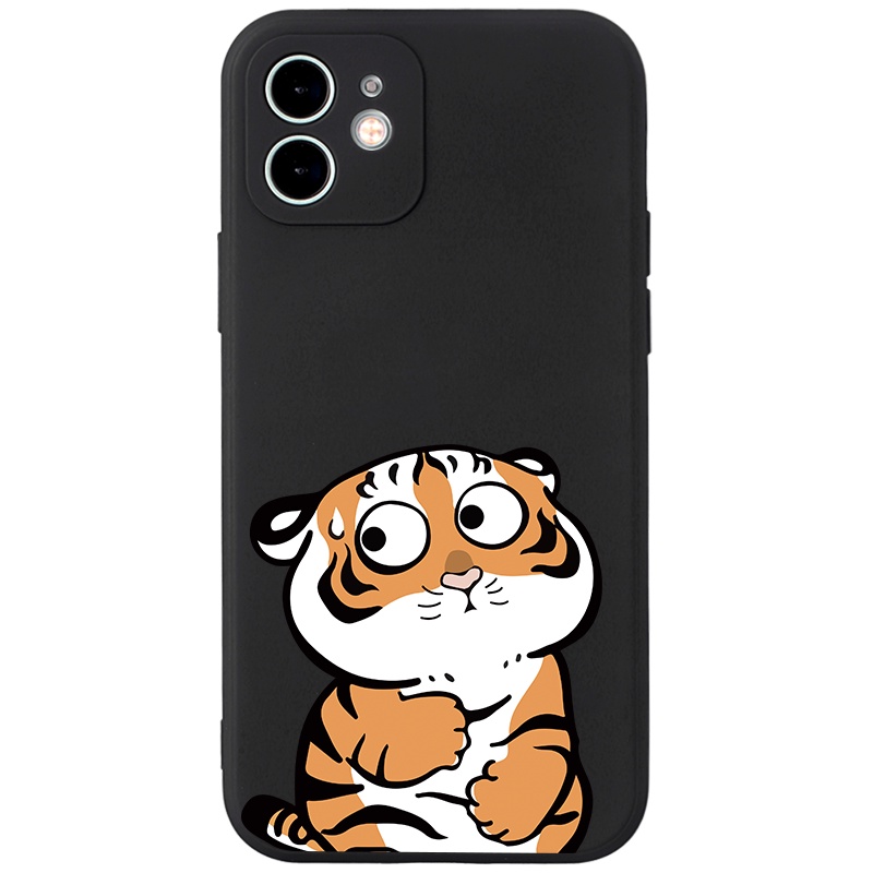 Ốp Lưng Iphone Cạnh Vuông Cặp Đôi Hổ Cute BVC Iph/6/6plus/6s/6splus/7/7plus/8/8plus/x/xs/11/12/pro/max/promax- Sencase