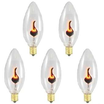 Bộ 5 bóng Led ngọn lửa trang trí 3W - E12