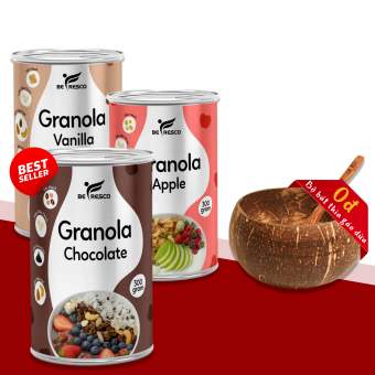 Combo 3 Hũ Granola + Tặng 1 Chén Gáo Dừa Muỗng
