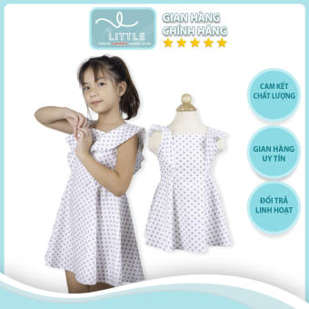 váy bé gái chân váy cánh tiên bèo liền thân TL11 váy cho bé gái xinh xắn thời trang, đường may đều đẹp chắc chắc tinh xảo - THE LITTLE