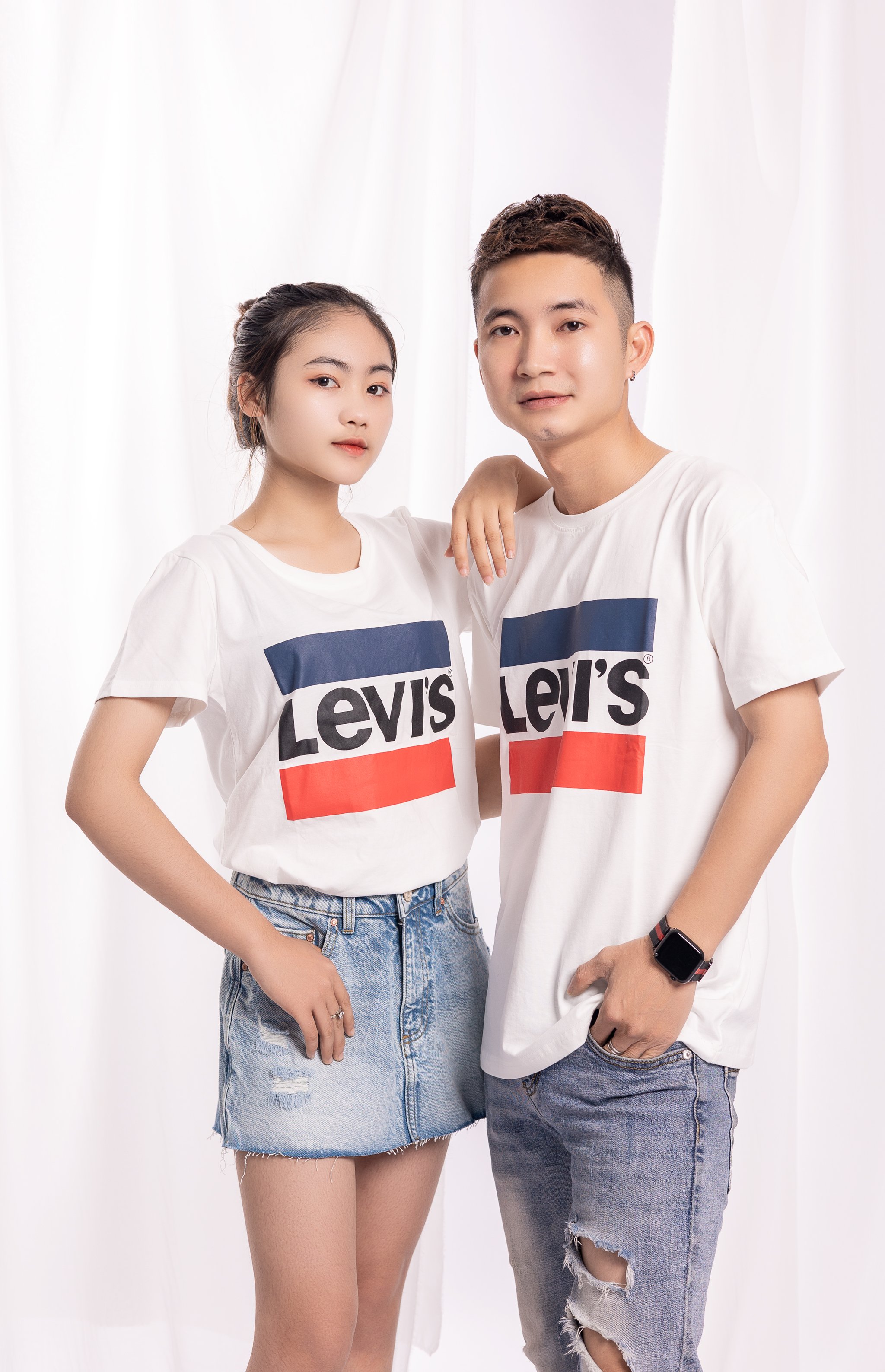 AP01-Áo Phông Đôi Nam Nữ Có Bán Rời, Áo mặc du lịch team nhóm văn phòng, mặc gia đình