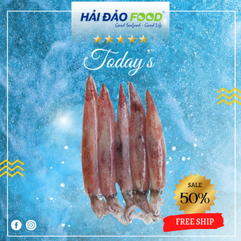 Mực Trứng Phú Quốc Size 18-23 con/Kg - Hàng Đông Lạnh