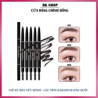 Chì kẻ mày nét siêu mảnh, lâu trôi Hàn Quốc Karadium Auto Eyebrow Pencil 0.18g
