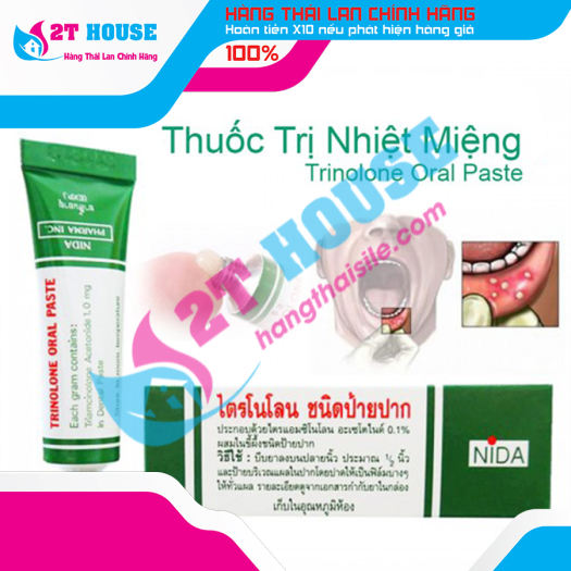 Kem Bôi Nhiệt Miệng Trinolone Oral Paste Thái Lan