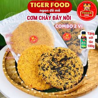 Cơm cháy chà bông đáy nồi TIGER FOOD Cơm cháy siêu chà bông - Cơm cháy gạo lức chà bông rong biển GIÒN RỤM SIÊU NGON