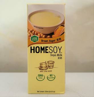 SỮA ĐẬU NÀNH ĐƯỜNG NÂU (Ít đường) [Malaysia] HOMESOY Soya Milk (halal)