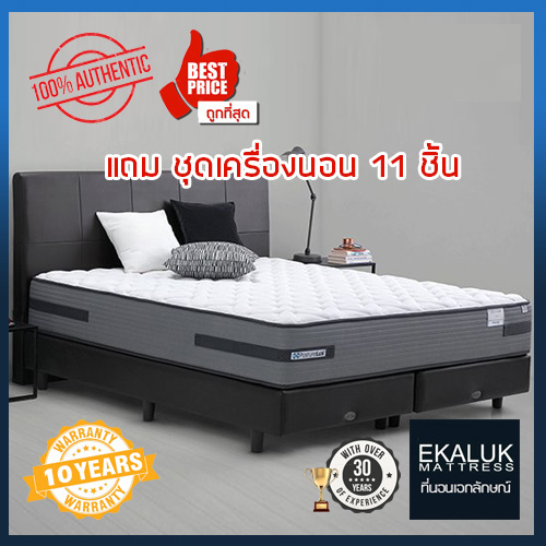 ที่นอน sealy รุ่น Globe 5ฟุต พร้อมเครื่องนอน11ชิ้น ราคา 25,877 บาท*ส่งฟรี