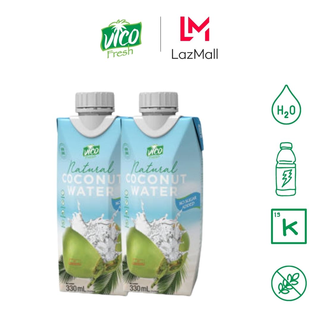 Combo 2 hộp 330ml Nước dừa Natural Vico Fresh