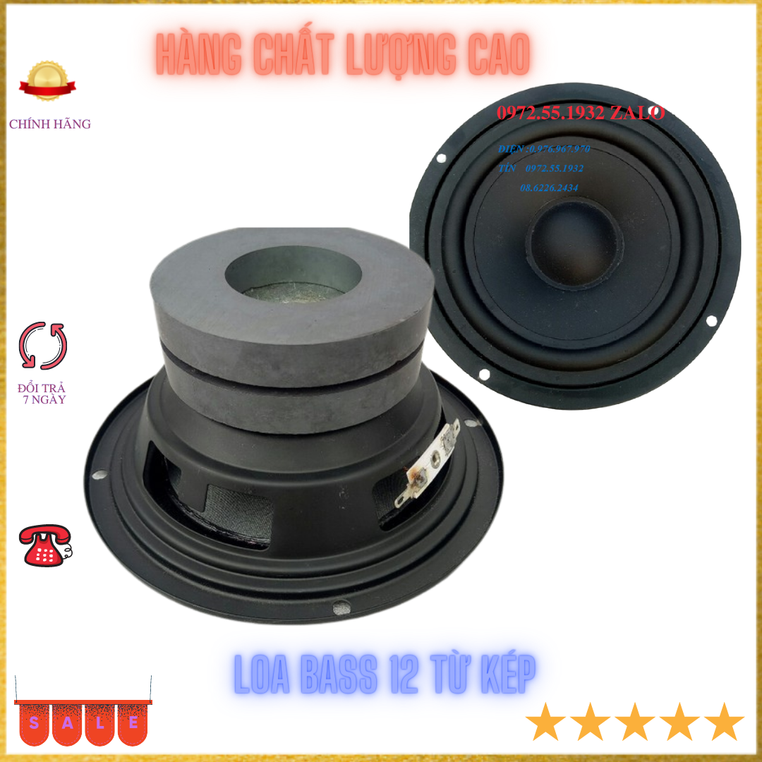 Loa bass 12 từ kép gân cao su -giá 1 chiếc
