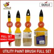 Panclub Utility Paint Brush Set - 1", 2", 4" / Individual Sizes