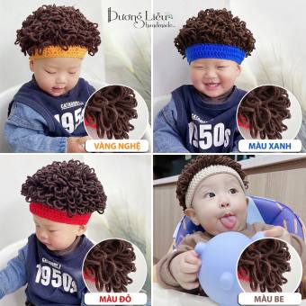 Nón Len Tóc Xù Phong Cách Hàn Quốc Handmade