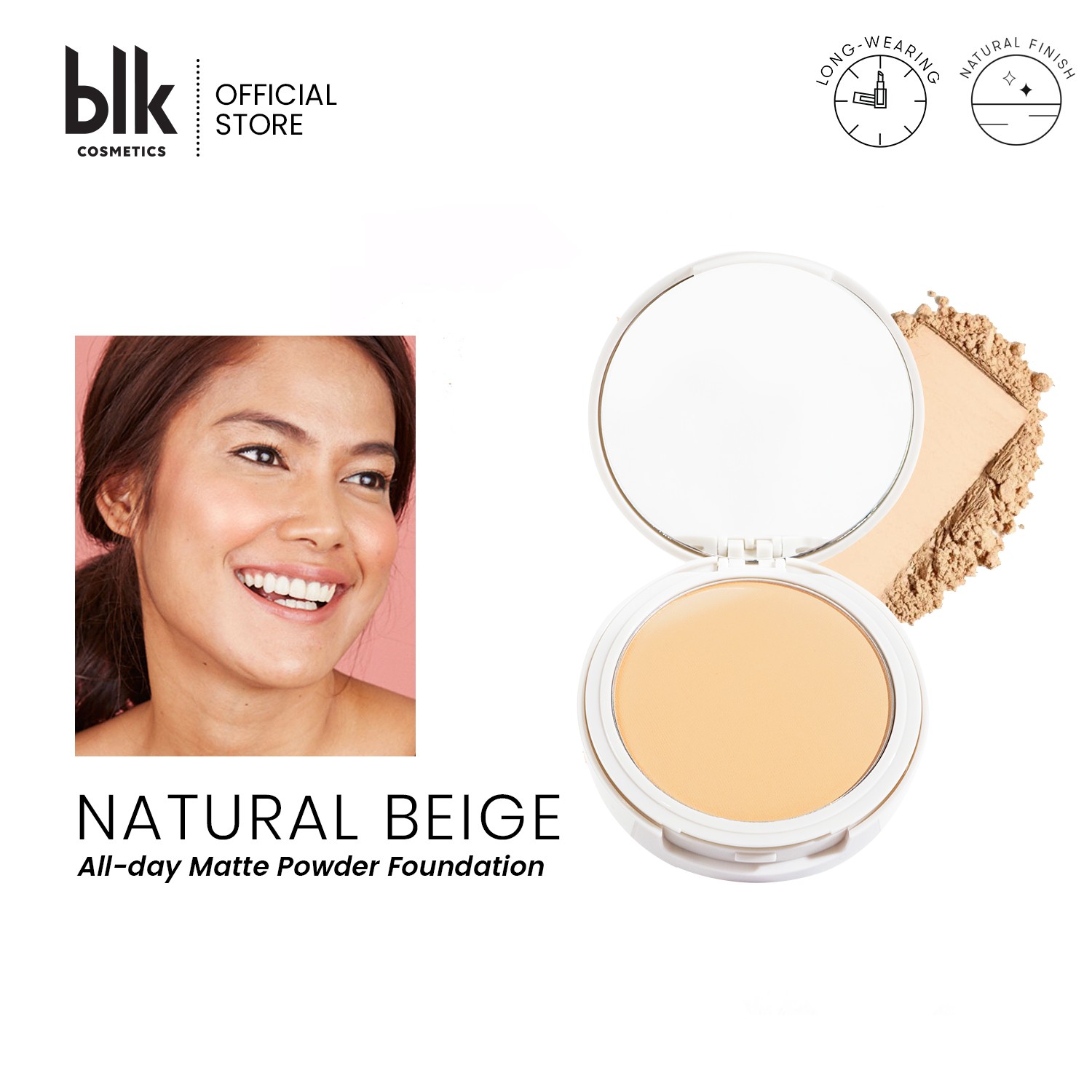 Discount on BLK Cosmetics  shoes - SKU: blk cosmetics  daydream all-day matte powder foundation natural beige