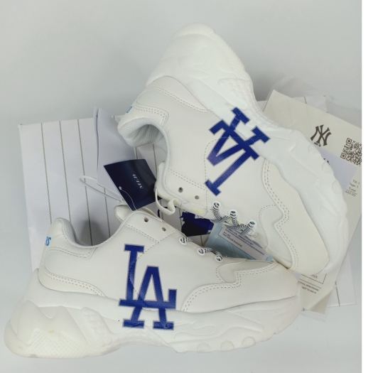 giày sneaker MLB NY Vàng nam nữ full box Giày Thể Thao Tăng Chiều Cao MLB NY Vàng Hot Nhất 2021
