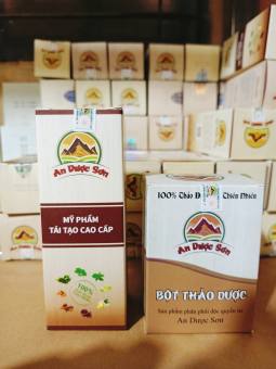 Combo An Dược Sơn Serum tái tạo Và Bột Thảo Dược 30ml