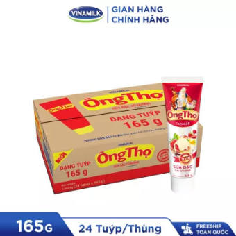 Thùng 24 Tuýp Sữa Đặc Có Đường Ông Thọ Đỏ 165g