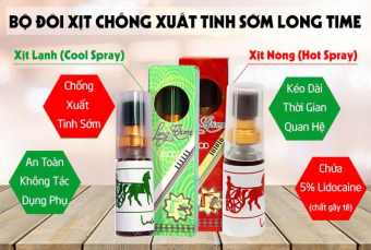 Chai xit LongTime kéo dài thời gian (xanh - đỏ)