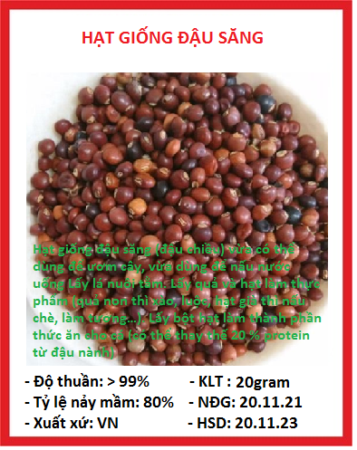 Hạt giống cây đậu săng - gói 500gram
