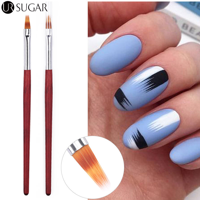 1 chiếc bút cọ vẽ móng tay gel acrylic uv gradient bloom vẽ móng nghệ thuật tay cầm bằng gỗ nylon dụng cụ làm móng tay