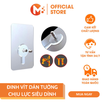 Đinh vít dán tường chịu lực siêu dính trong suốt keo dán ốc vít treo ảnh kệ giá đỡ gắn tường móc dán tường vặn ốc chắc chắn
