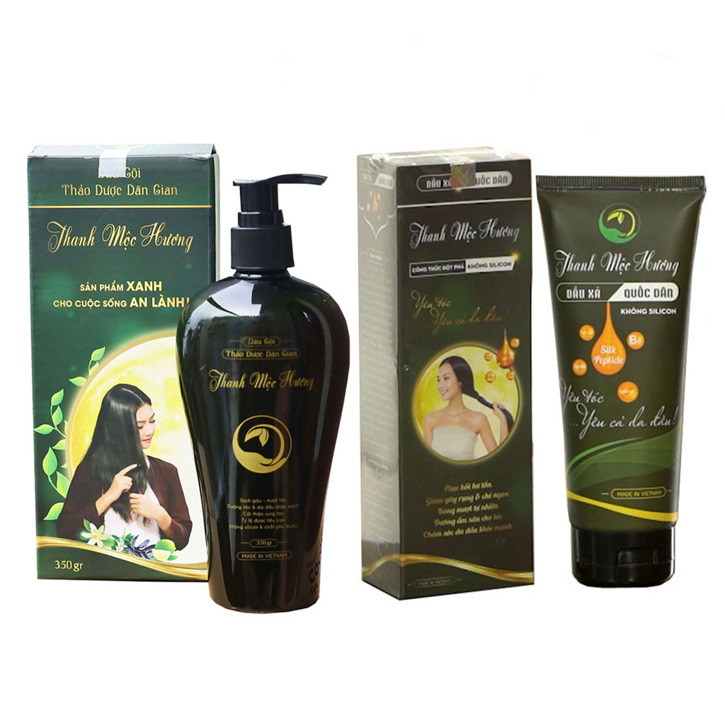 Bộ Dầu Gội Xả Thanh Mộc Hương chăm sóc tóc toàn diện cho tóc chắc khỏe