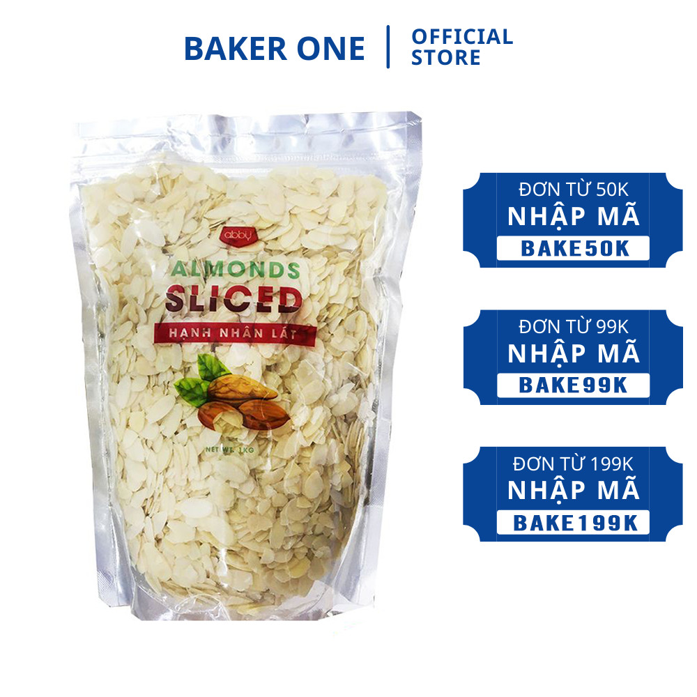 Hạnh nhân lát nhập khẩu australia - nguyên liệu làm bánh baker one