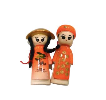 Miếng Hít Tủ Lạnh Hình 1 Cặp Cô Dâu Chú Rể Dễ Thương