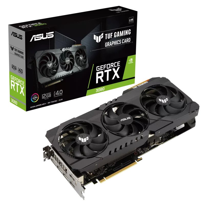 ASUS TUF Gaming GeForce RTXâ„¢ 3080 12GB GDDR6X with LHR Graphics Card VGA (TUF-RTX3080-12G-GAMING)