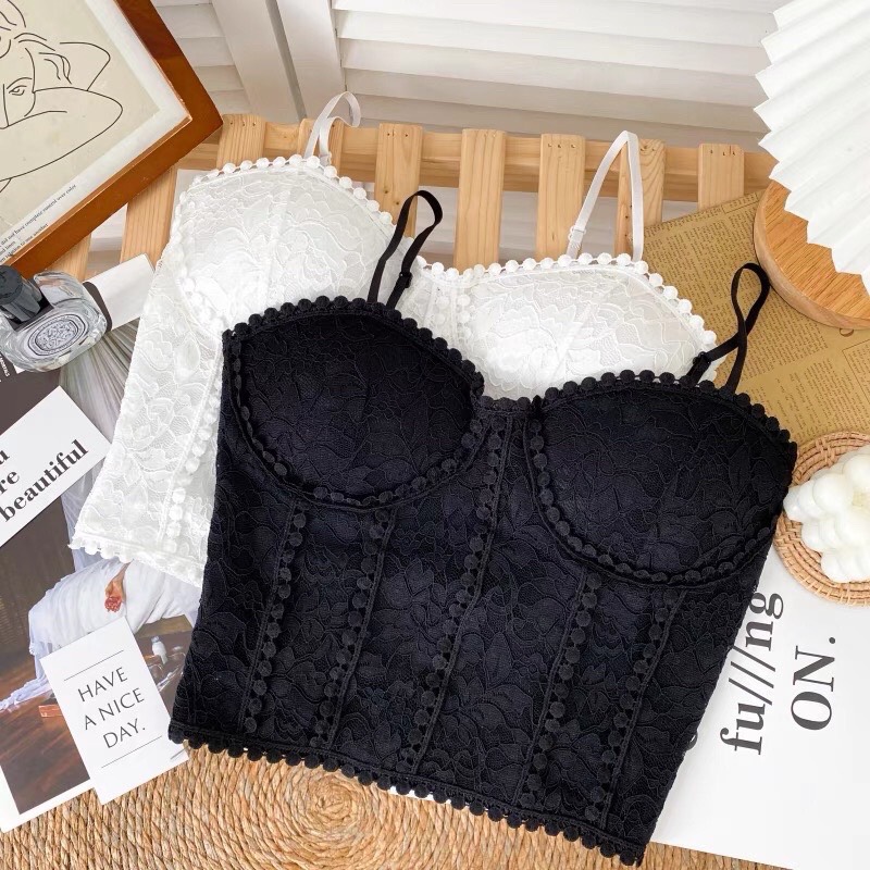 Áo bra ren có đệm ngực áo 2 dây siêu xinh
