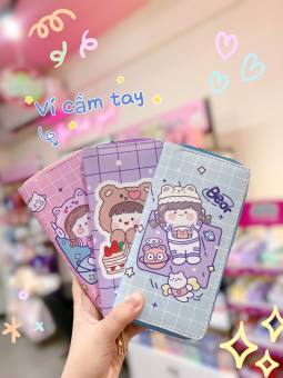 Ví Cầm Tay Cute - Ví Dài Cầm Tay Cho Nữ - Ví Nữ Cầm Tay