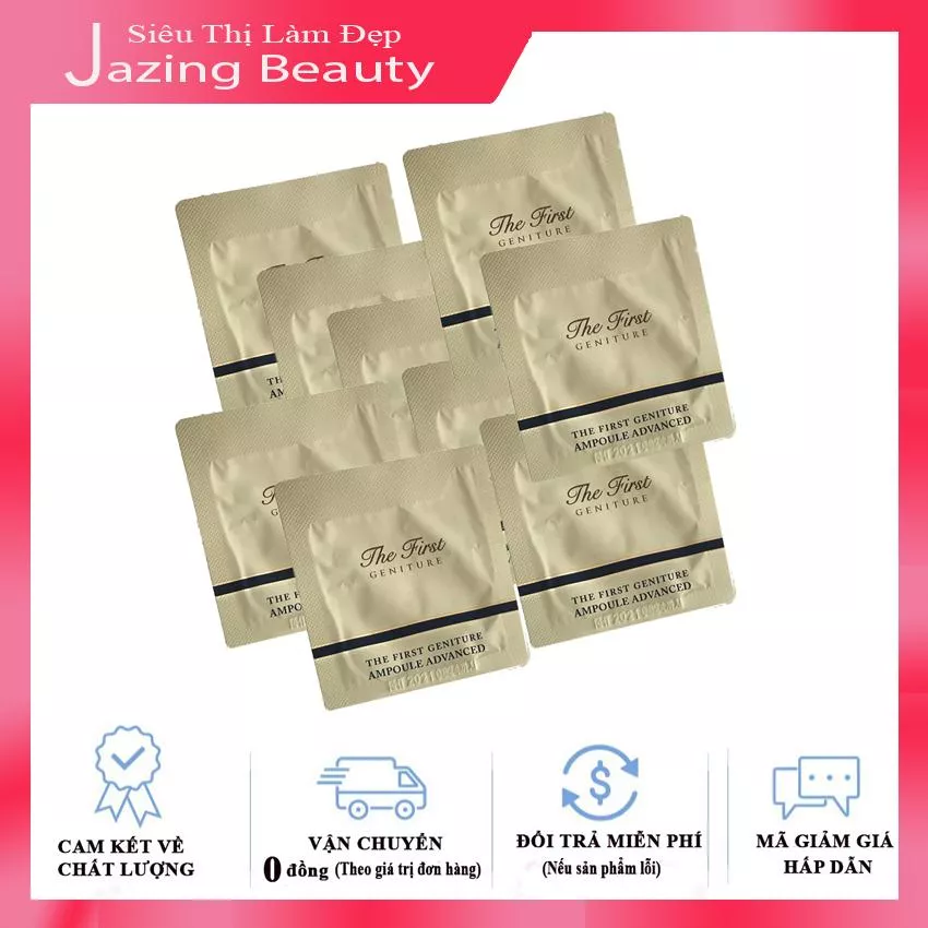 Combo 20 gói tinh chất vàng 24k ohui the first geniture ampoule advanced 1mlx20