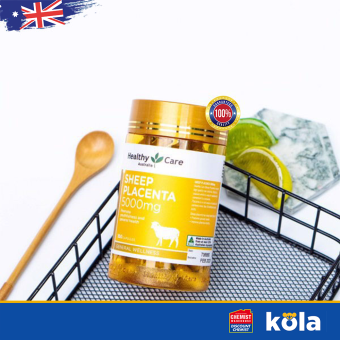 Viên uống nhau thai cừu Healthy Care Sheep Placenta 5000mg 100 viên của Úc