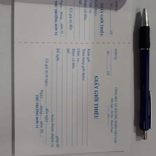 Bộ 5 cuốn giấy giới thiệu