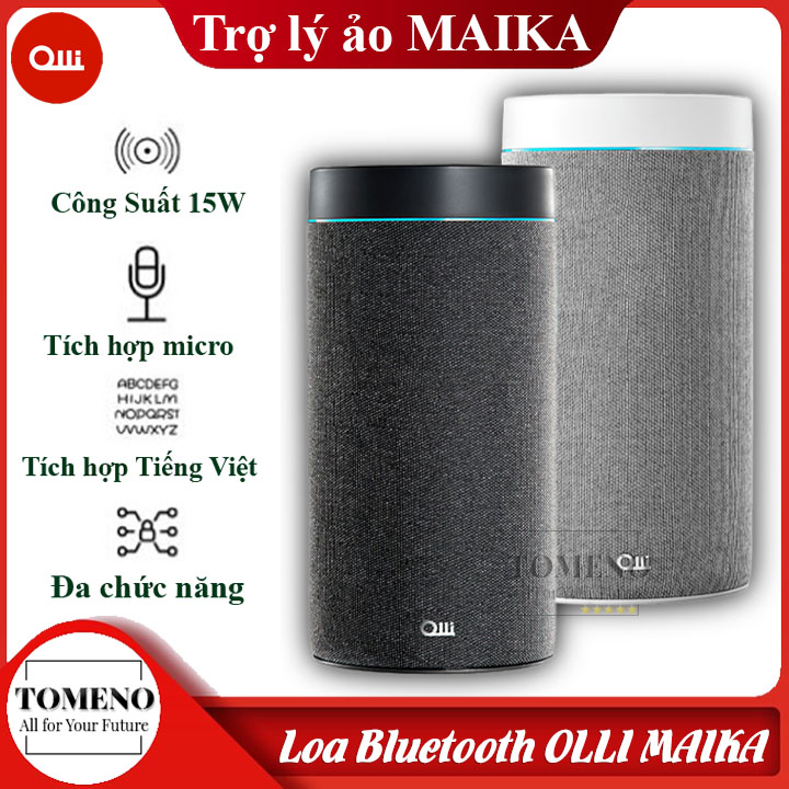 Loa bluetooth thông minh MAIKA , Loa Maika trợ lý ảo Tiếng Việt , Dự báo thời tiết , dịch thuật , Phát đài FM , Loa thông minh , trợ lý ảo , loa bluetooth maika , loa bluetooth bass mạnh , loa bluetooth có đèn led