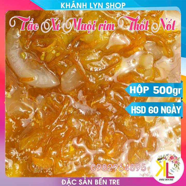 Tắc xí muội rim thốt nốt - hủ 500g - nước uống thanh nhiệt cho cơ thể