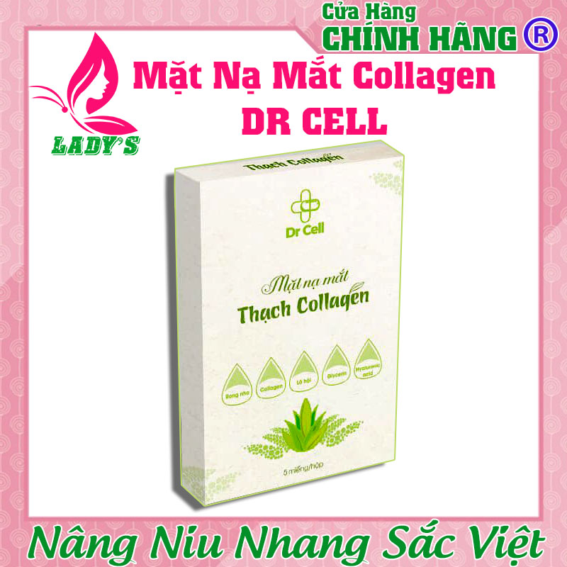 Mặt nạ thâm mắt collagen dr cell, đánh tan thâm quầng mắt, ngừa lão hóa, giảm nhăn da