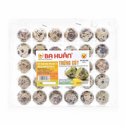 Trứng cút Ba Huân hộp 30 quả