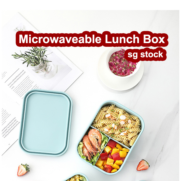 920ml Lunch Box Reusable Leak-proof Cute Plastic Sandwich Food Container  Plastic