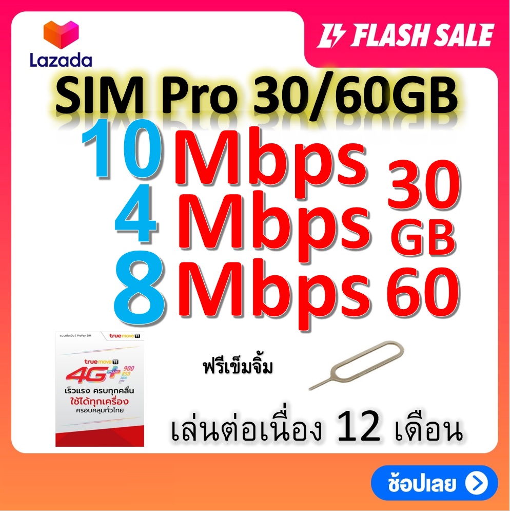 ซิมโปรเทพ 10-4-8 Mbps ไม่ลดสปีด เล่นไม่อั้น โทรฟรีทุกเครือข่ายได้ แถมฟรีเข็มจิ้มซิม