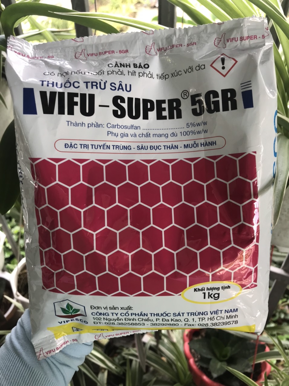 Vifu Super 5GR 1kg Diệt tuyến trùng Sâu đục thân Muỗi hành