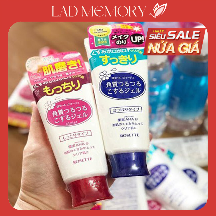 Tẩy da chết rosette gommage peeling gel nhật bản 120gr