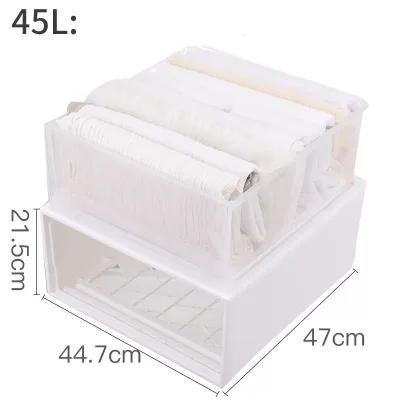 (LULUHOME.SG) Storage Box/Storage Drawer/Stackable/Container Plastic/Home Organization Organise (3)