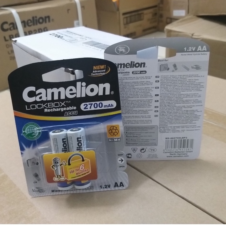 Pin sạc aa, aaa camelion 2700,2500, 2300, 1100, d900 mah 1.2v - pi0016