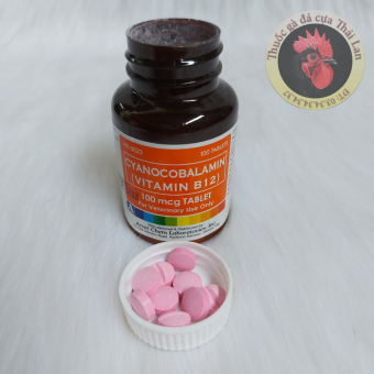 HCM - vitamin b12 MỚI (philippines) thuốc bổ dành cho gà đá - lọ / 100 viên , thuốc gà đá