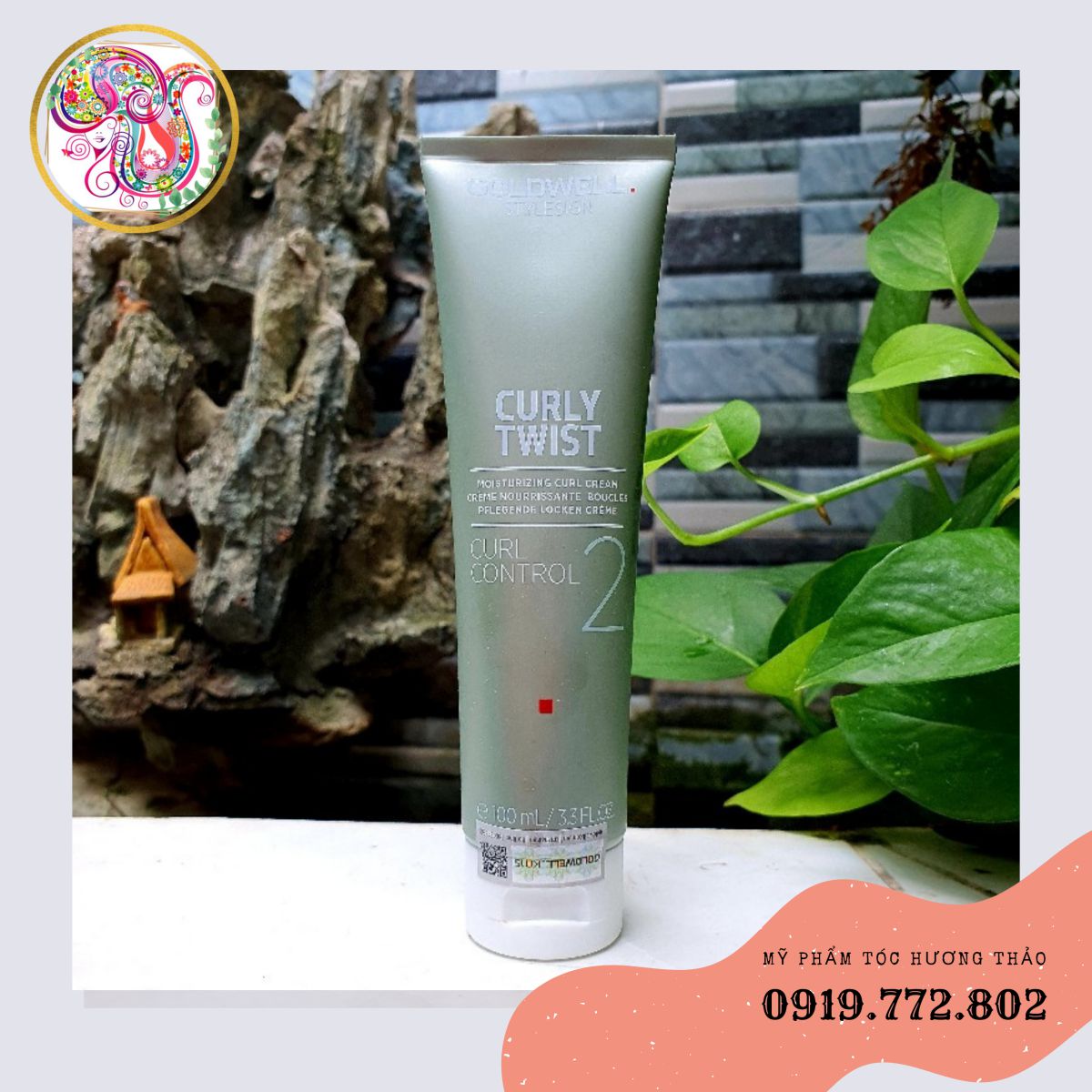 Kem tạo kiểu tóc xoăn và dưỡng ẩm Goldwell Curly Twist Love 150ml