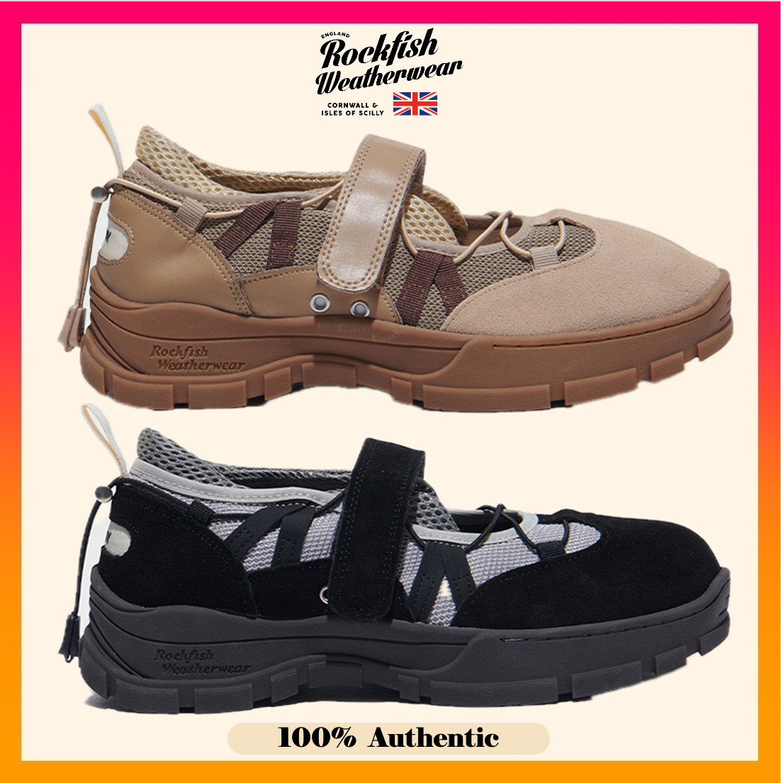 Rockfish Weatherwear FLATFORM leather - 靴