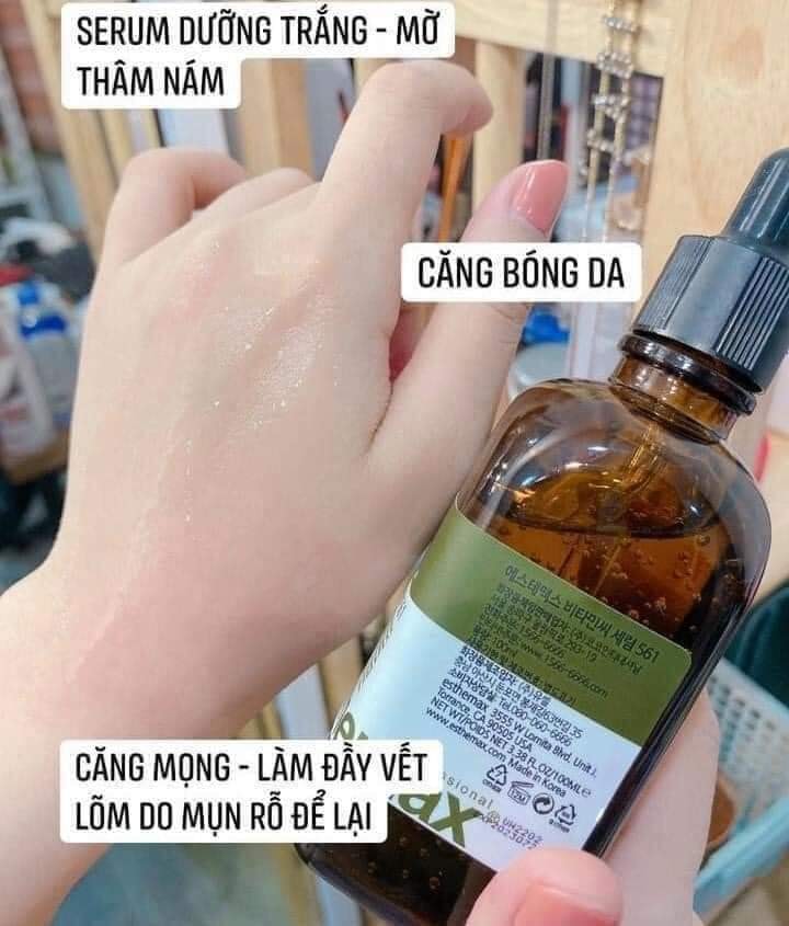Tinh chất Serum Vitamin C Esthemax 561 Sáng Da, hỗ trợ Thâm Mụn, Đều Màu Da 100ml