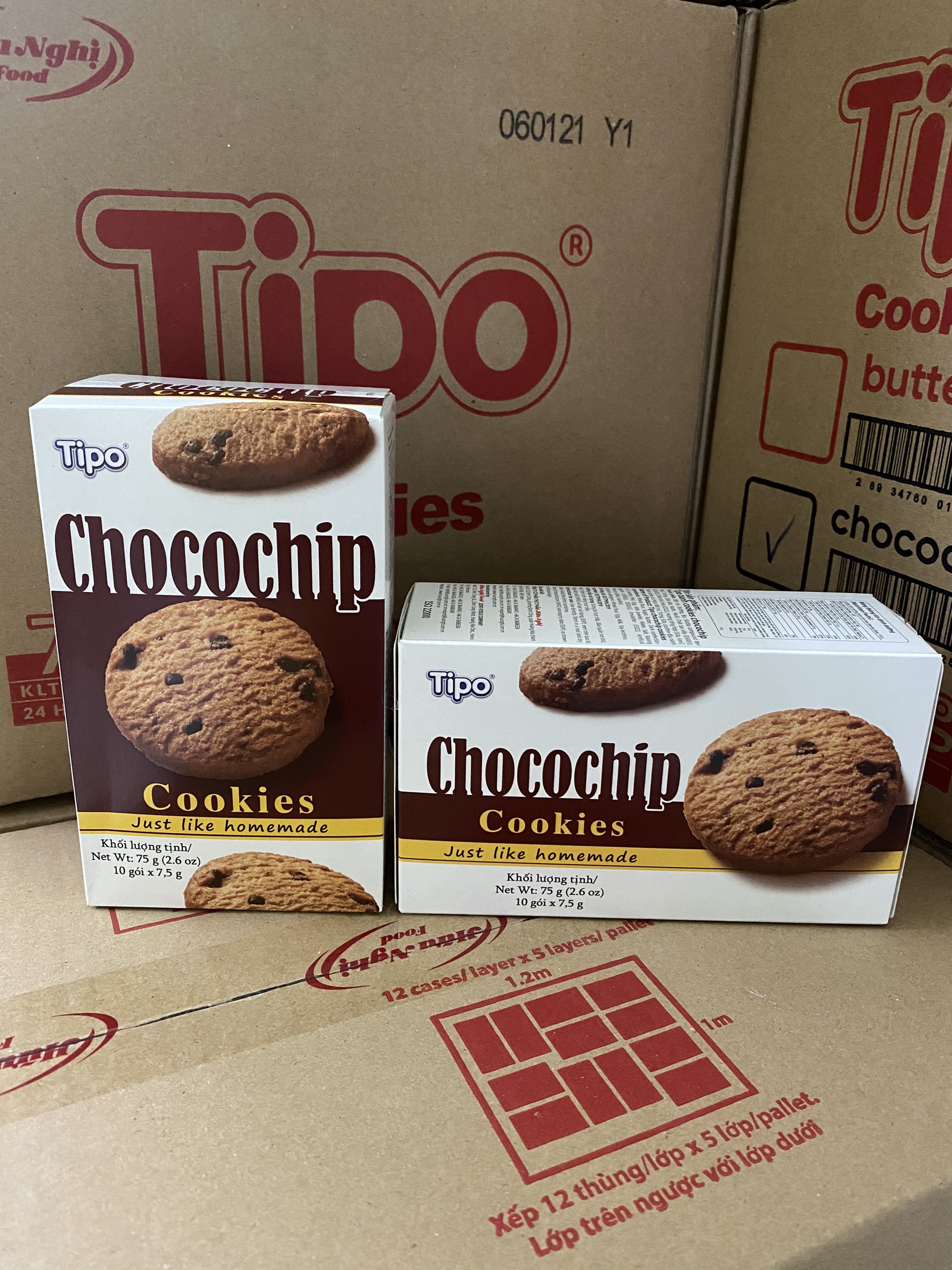 Tipo bánh cookies chocochip 75g